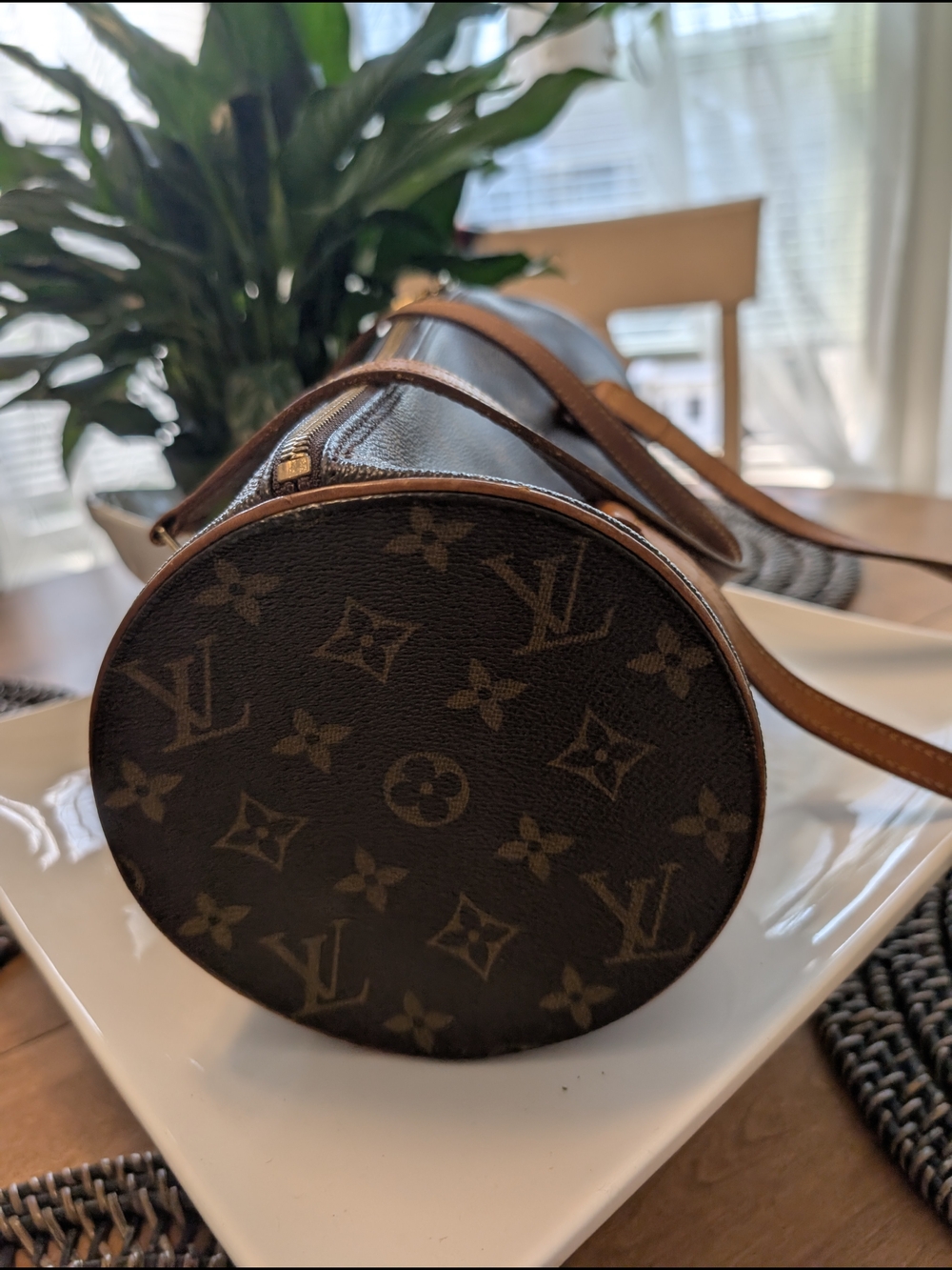 💯 Authentic Louis Vuitton Monogram Papillon 26 Shoulder Bag - Brown/Tan - Picture 4 of 9
